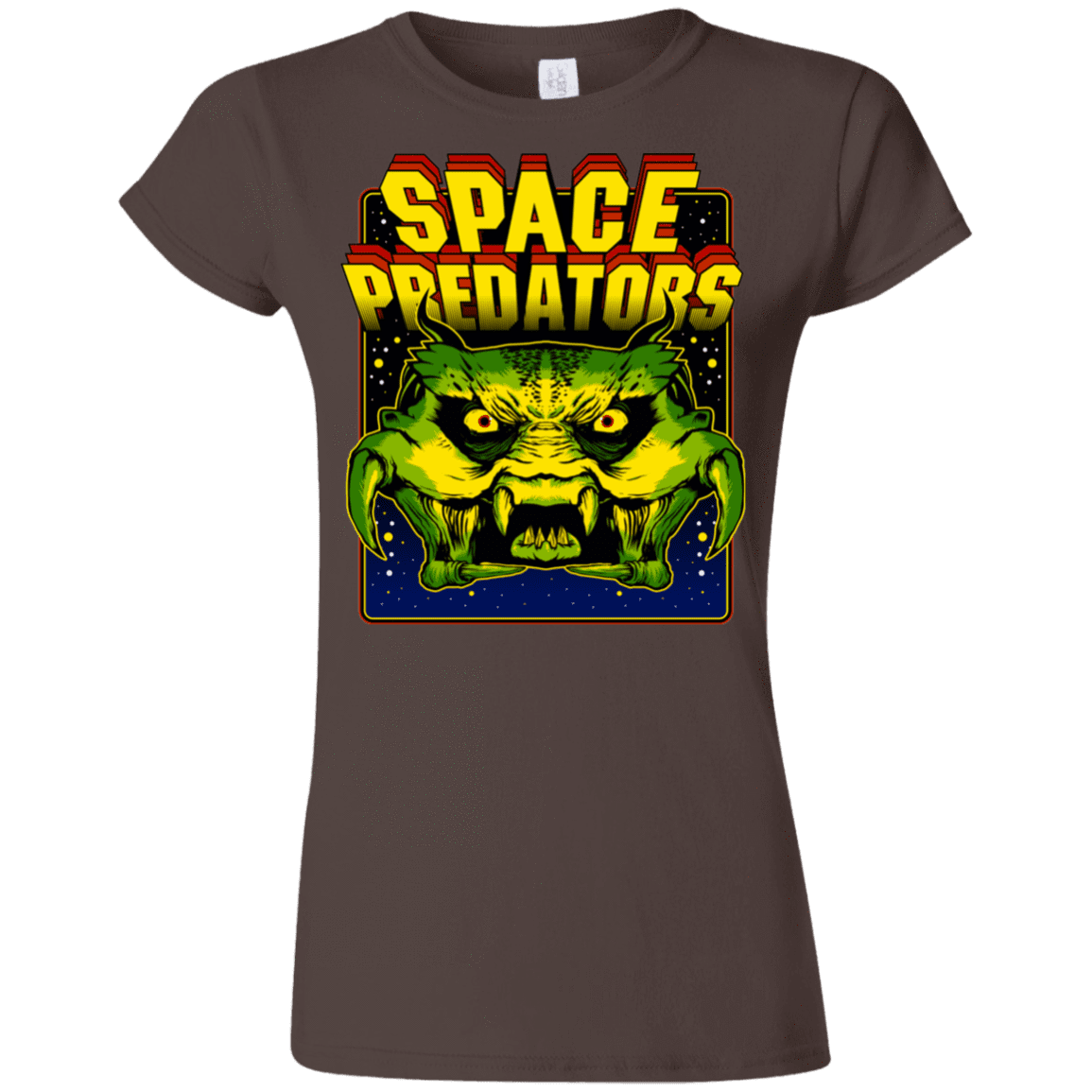 T-Shirts Dark Chocolate / S Space Predator Junior Slimmer-Fit T-Shirt