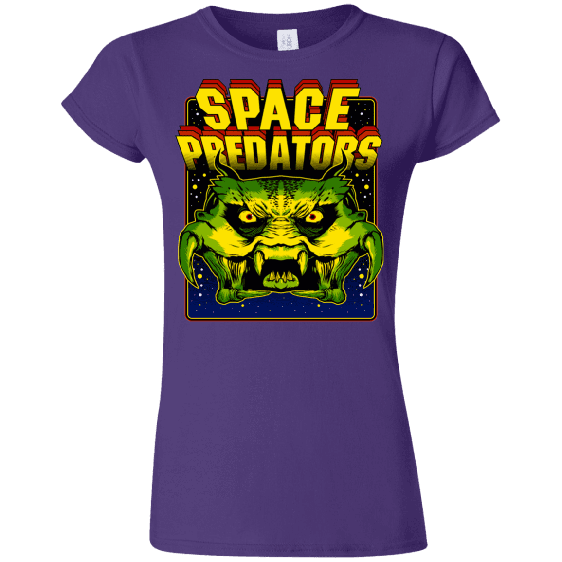 T-Shirts Purple / S Space Predator Junior Slimmer-Fit T-Shirt