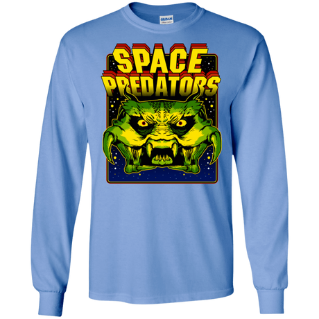 T-Shirts Carolina Blue / S Space Predator Men's Long Sleeve T-Shirt