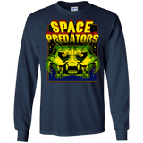 T-Shirts Navy / S Space Predator Men's Long Sleeve T-Shirt