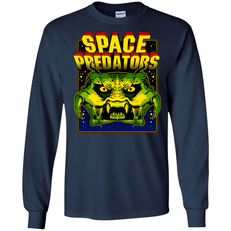 T-Shirts Navy / S Space Predator Men's Long Sleeve T-Shirt