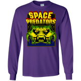 T-Shirts Purple / S Space Predator Men's Long Sleeve T-Shirt