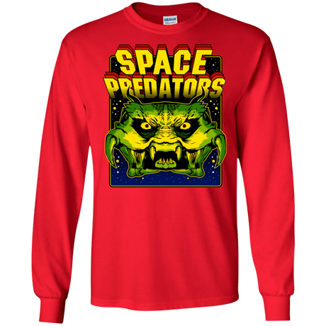 T-Shirts Red / S Space Predator Men's Long Sleeve T-Shirt