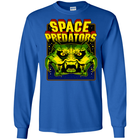 T-Shirts Royal / S Space Predator Men's Long Sleeve T-Shirt