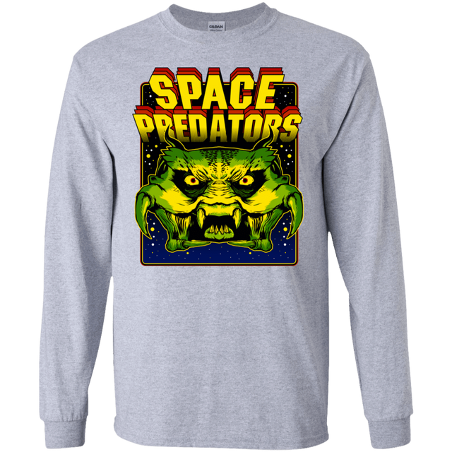 T-Shirts Sport Grey / S Space Predator Men's Long Sleeve T-Shirt