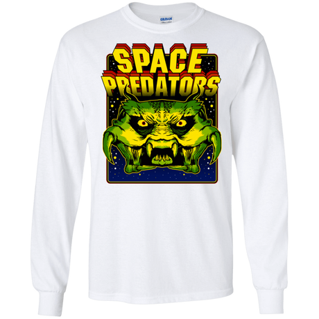 T-Shirts White / S Space Predator Men's Long Sleeve T-Shirt