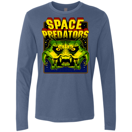 T-Shirts Indigo / S Space Predator Men's Premium Long Sleeve