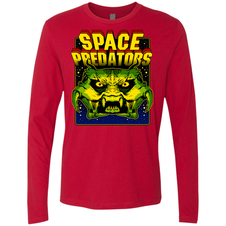 T-Shirts Red / S Space Predator Men's Premium Long Sleeve