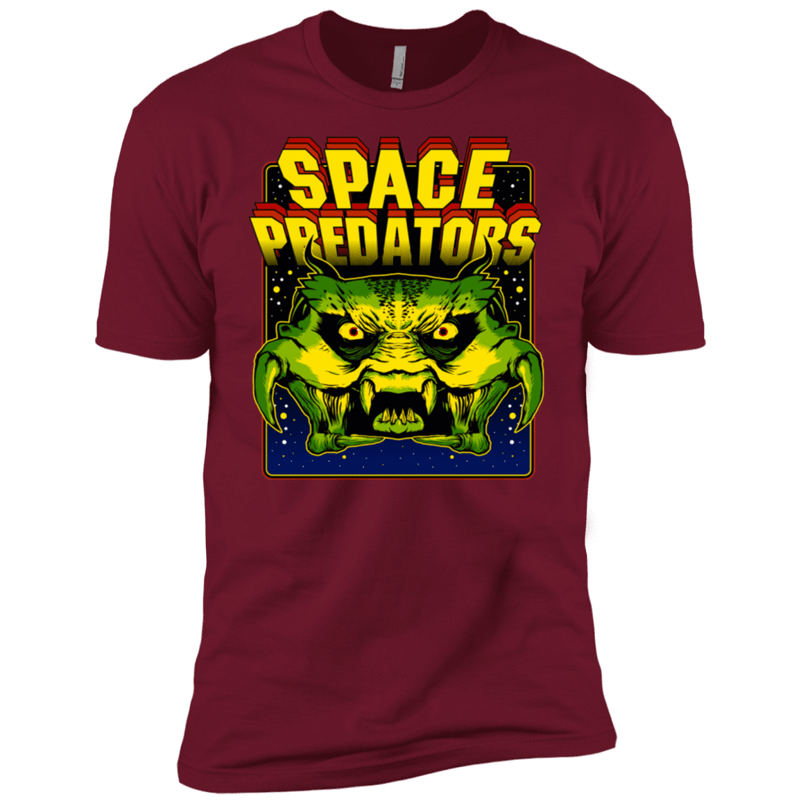 T-Shirts Cardinal / X-Small Space Predator Men's Premium T-Shirt