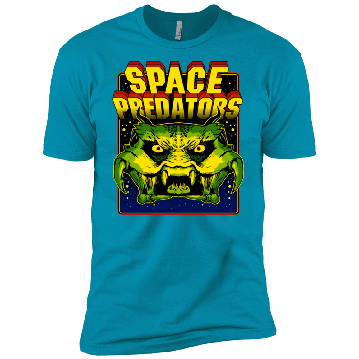 T-Shirts Turquoise / X-Small Space Predator Men's Premium T-Shirt