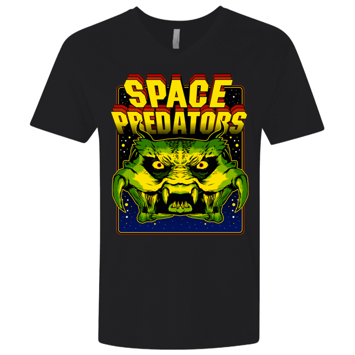 T-Shirts Black / X-Small Space Predator Men's Premium V-Neck