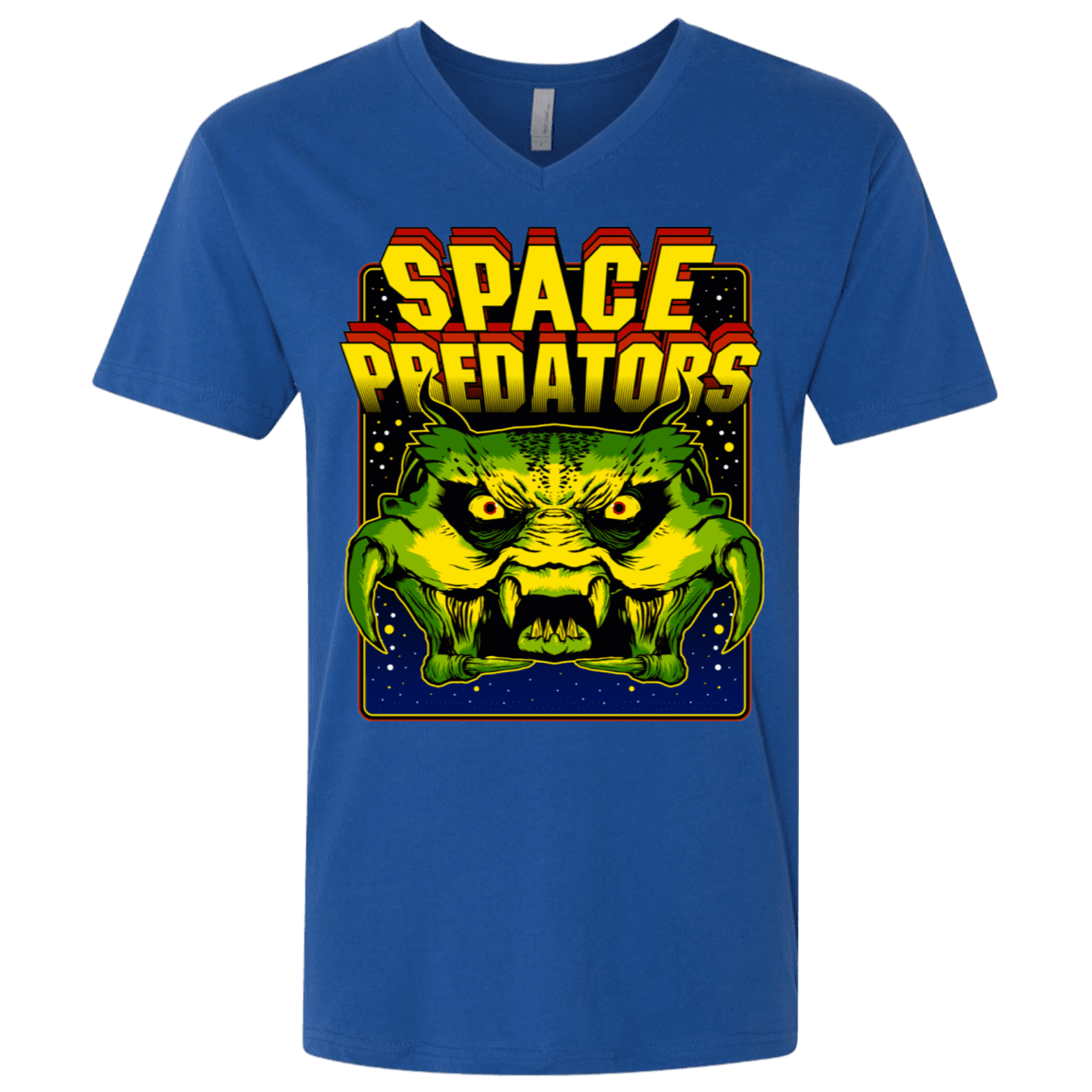 T-Shirts Royal / X-Small Space Predator Men's Premium V-Neck