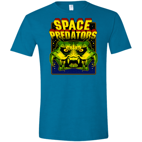 T-Shirts Antique Sapphire / S Space Predator Men's Semi-Fitted Softstyle