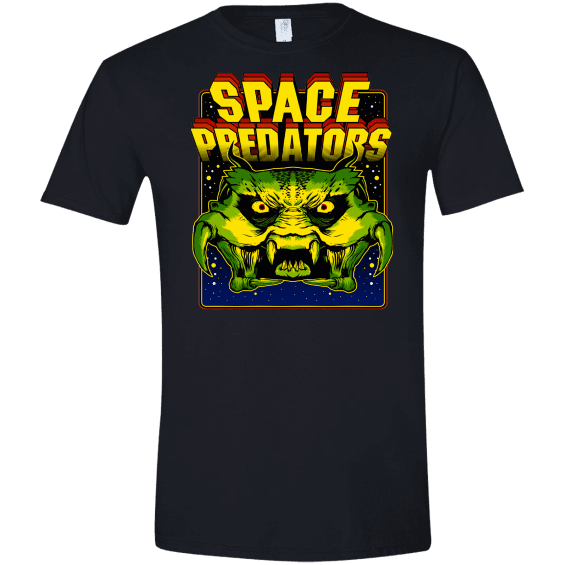 T-Shirts Black / X-Small Space Predator Men's Semi-Fitted Softstyle