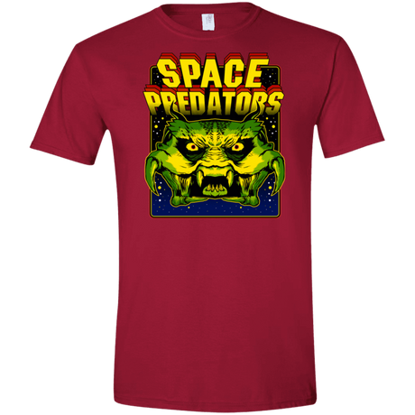 T-Shirts Cardinal Red / S Space Predator Men's Semi-Fitted Softstyle