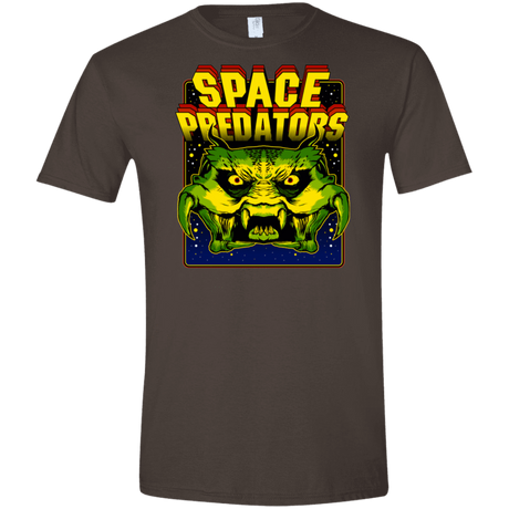 T-Shirts Dark Chocolate / S Space Predator Men's Semi-Fitted Softstyle