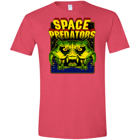 T-Shirts Heather Red / S Space Predator Men's Semi-Fitted Softstyle