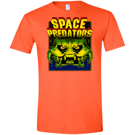 T-Shirts Orange / S Space Predator Men's Semi-Fitted Softstyle