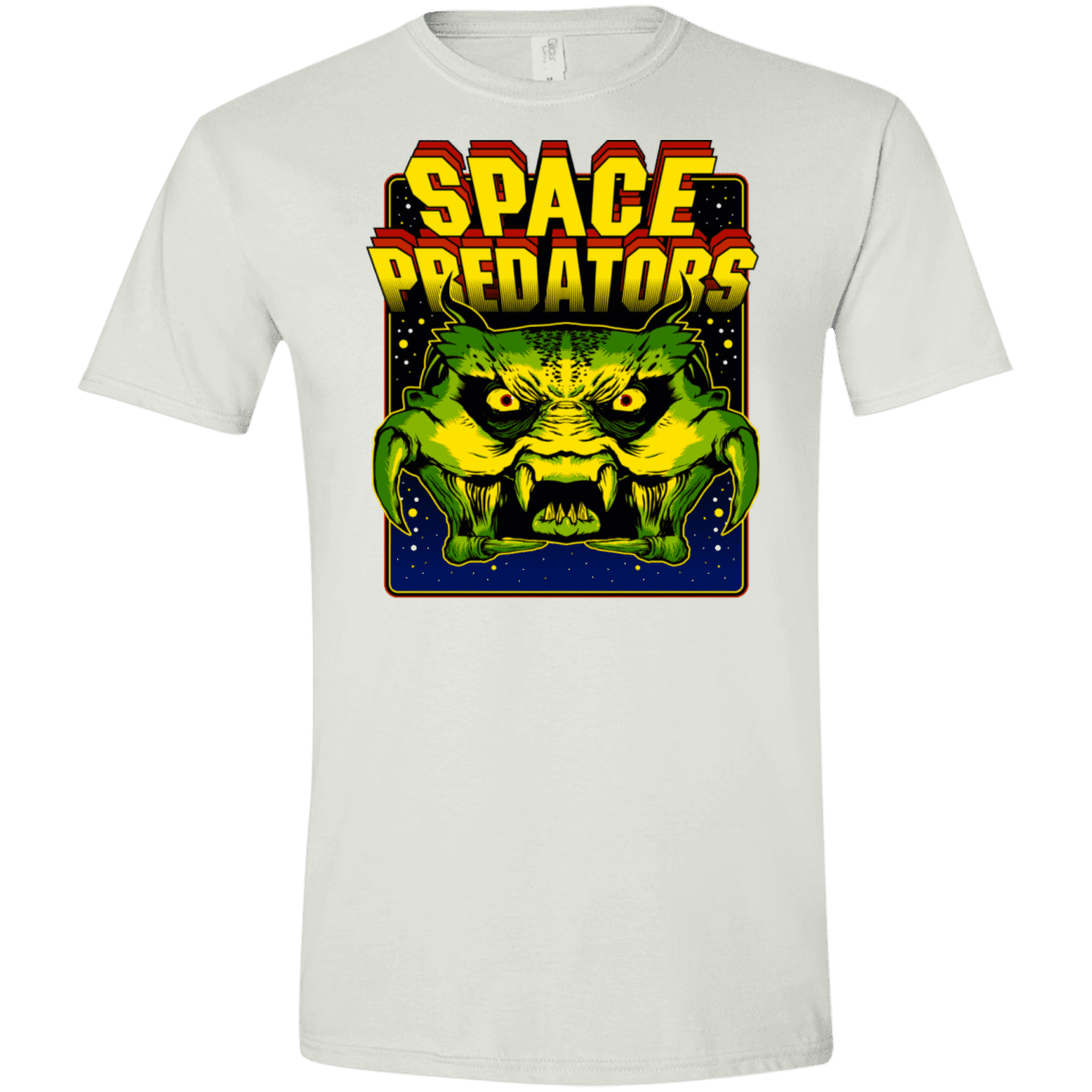T-Shirts White / X-Small Space Predator Men's Semi-Fitted Softstyle