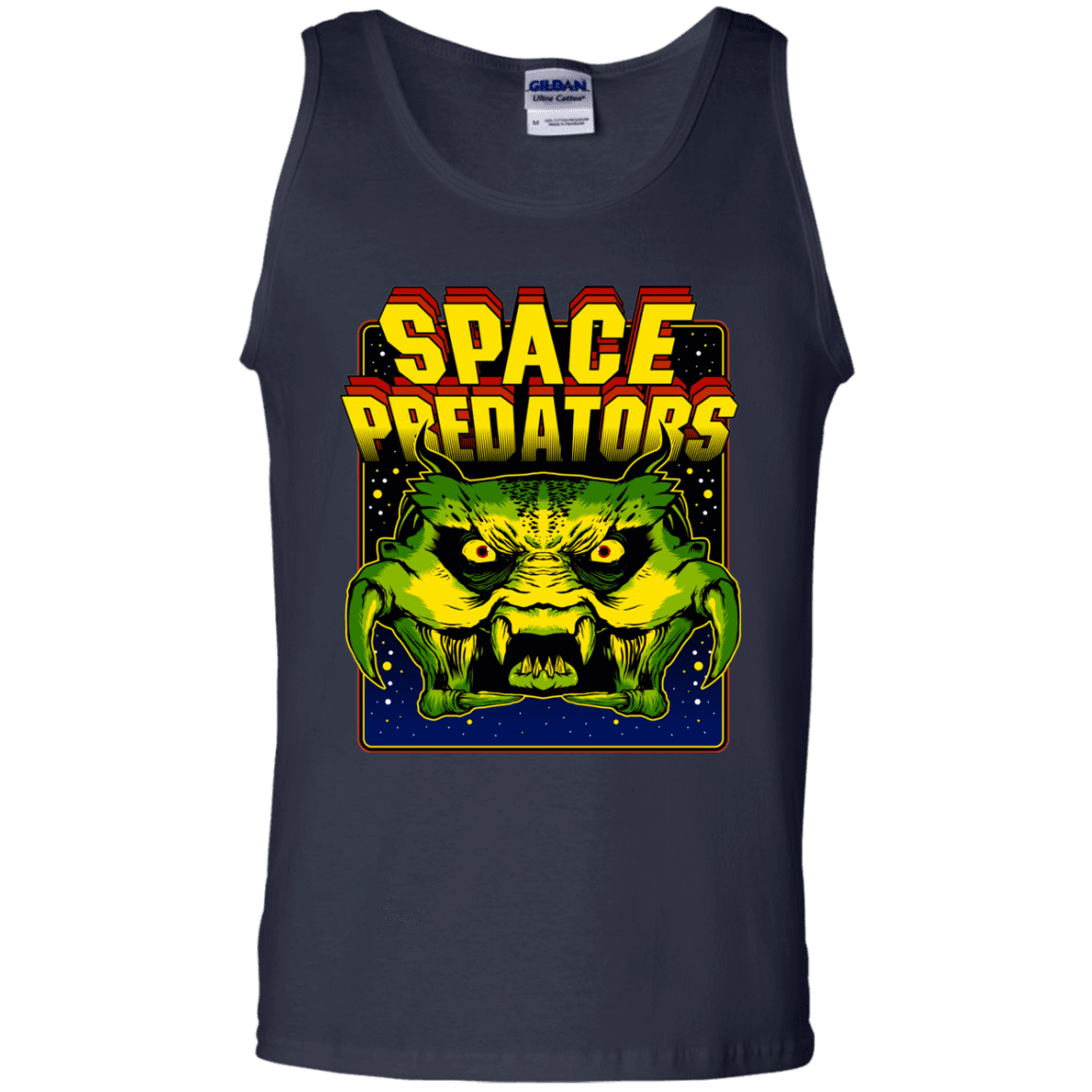 T-Shirts Navy / S Space Predator Men's Tank Top