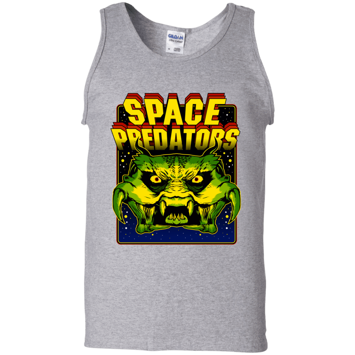 T-Shirts Sport Grey / S Space Predator Men's Tank Top