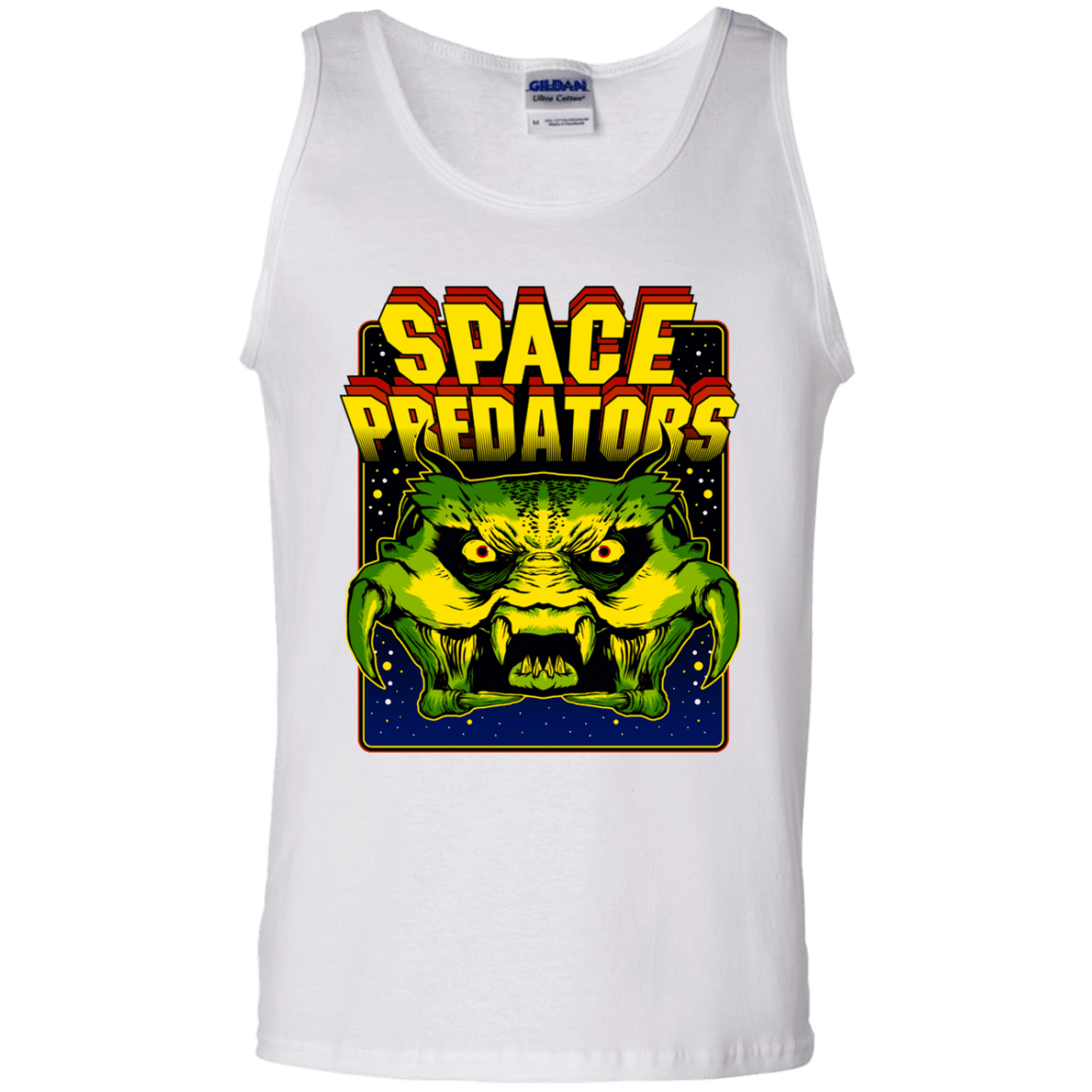 T-Shirts White / S Space Predator Men's Tank Top