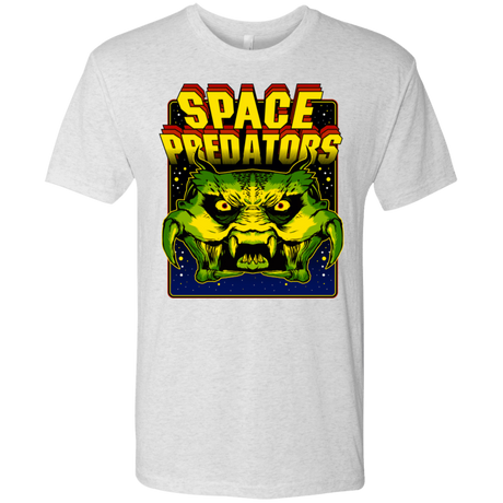 T-Shirts Heather White / S Space Predator Men's Triblend T-Shirt
