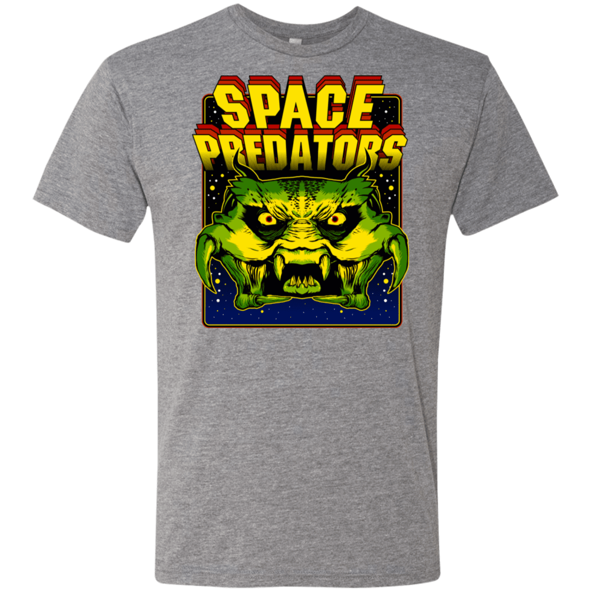 T-Shirts Premium Heather / S Space Predator Men's Triblend T-Shirt