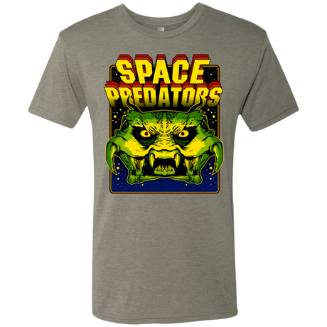 T-Shirts Venetian Grey / S Space Predator Men's Triblend T-Shirt