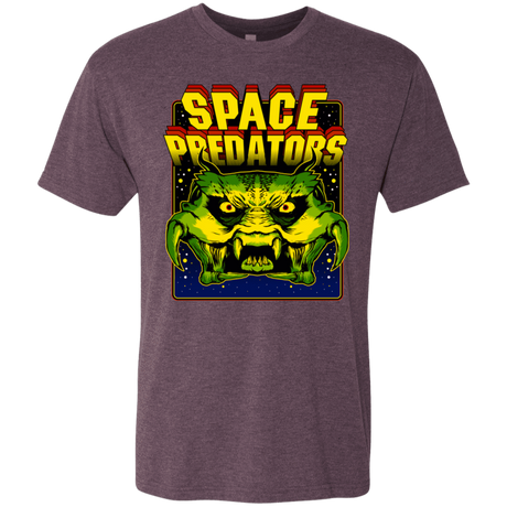 T-Shirts Vintage Purple / S Space Predator Men's Triblend T-Shirt