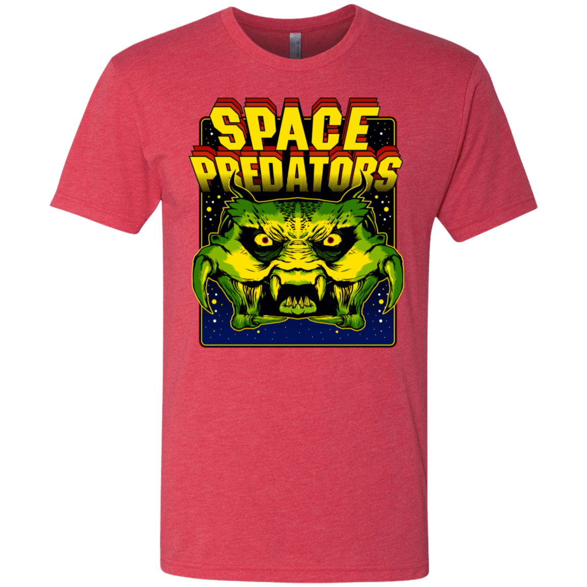 T-Shirts Vintage Red / S Space Predator Men's Triblend T-Shirt
