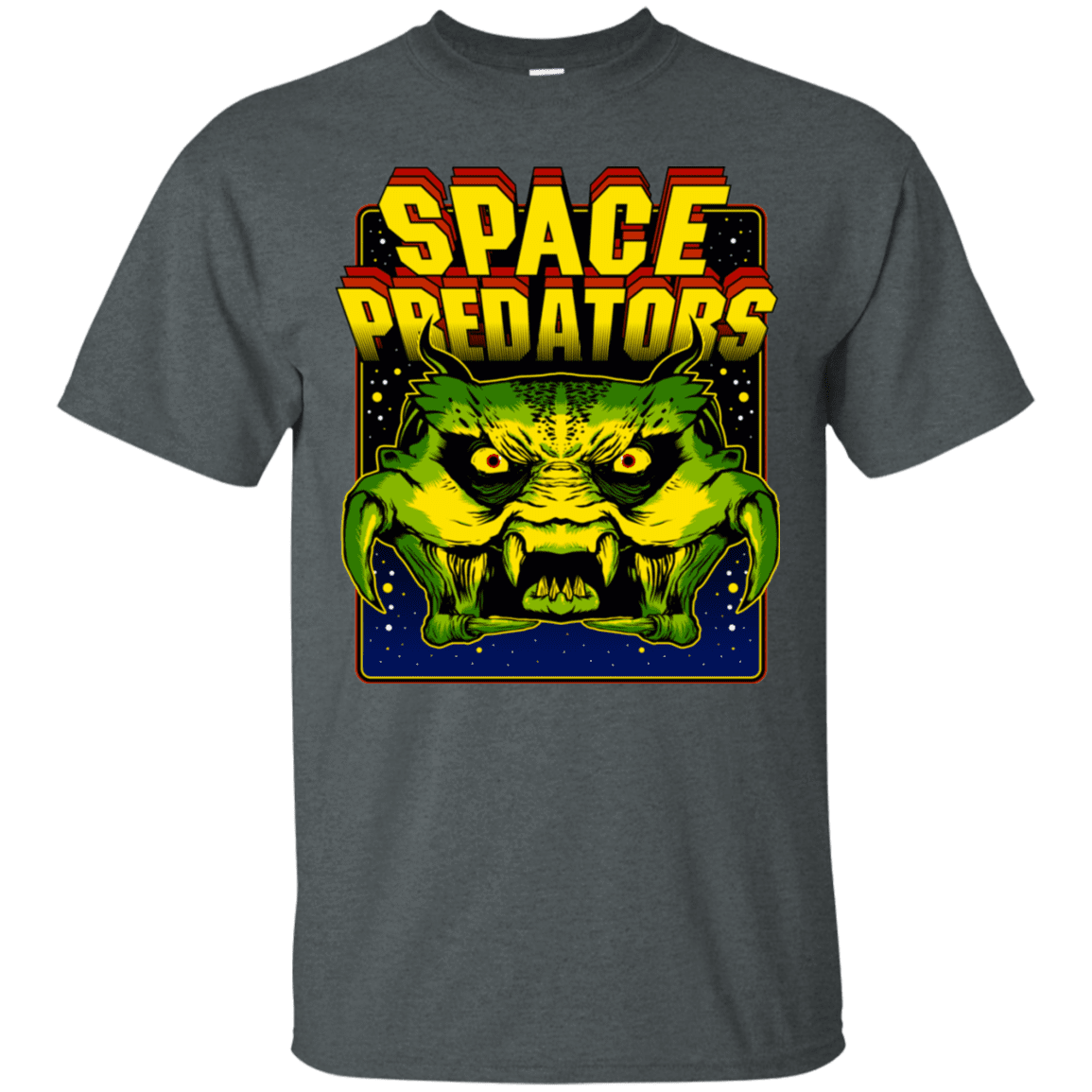 T-Shirts Dark Heather / S Space Predator T-Shirt