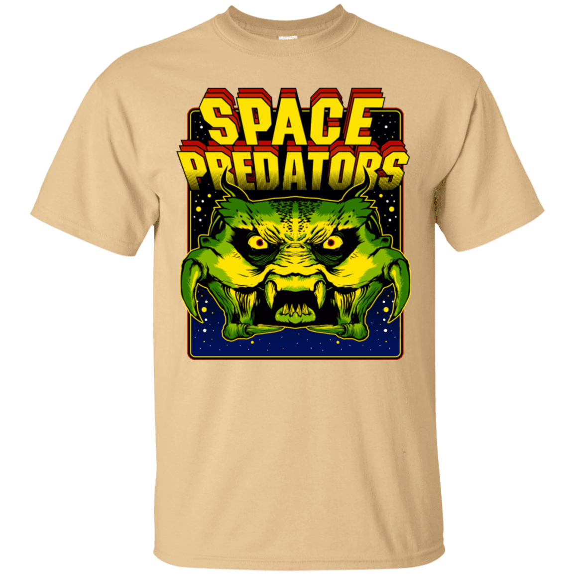 T-Shirts Vegas Gold / S Space Predator T-Shirt