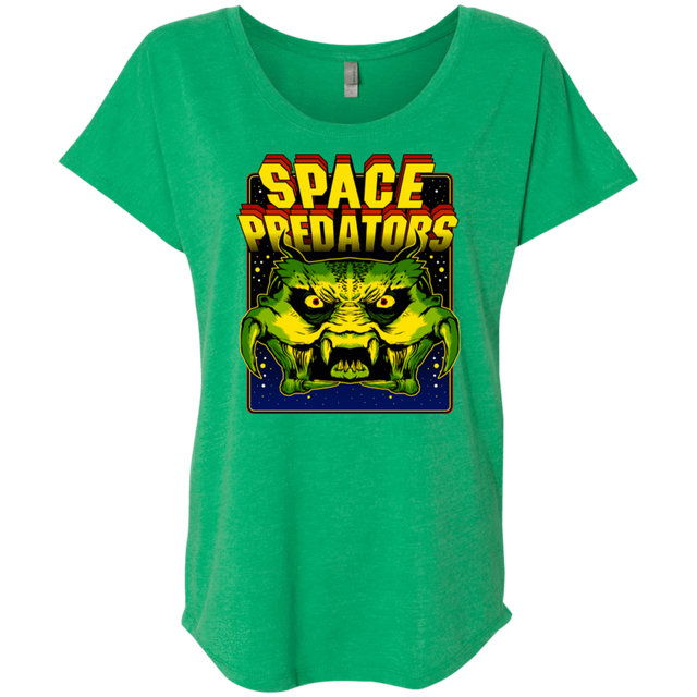 T-Shirts Envy / X-Small Space Predator Triblend Dolman Sleeve