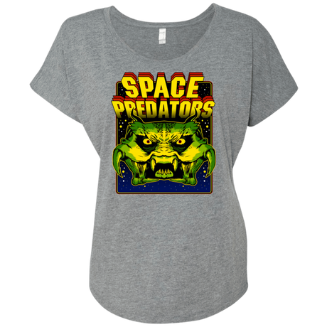 T-Shirts Premium Heather / X-Small Space Predator Triblend Dolman Sleeve