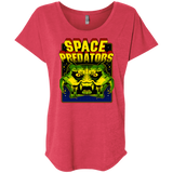 T-Shirts Vintage Red / X-Small Space Predator Triblend Dolman Sleeve