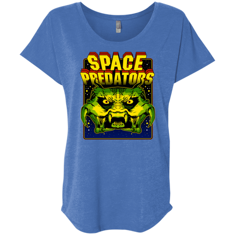 T-Shirts Vintage Royal / X-Small Space Predator Triblend Dolman Sleeve