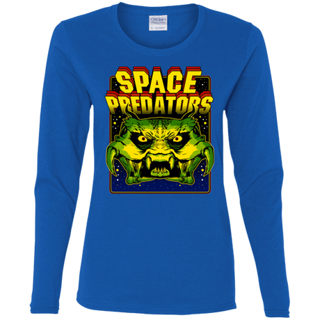 T-Shirts Royal / S Space Predator Women's Long Sleeve T-Shirt