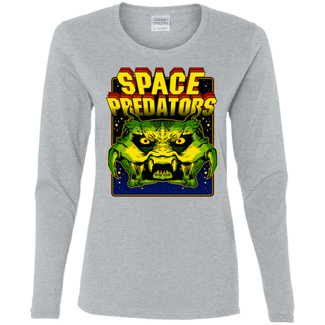 T-Shirts Sport Grey / S Space Predator Women's Long Sleeve T-Shirt