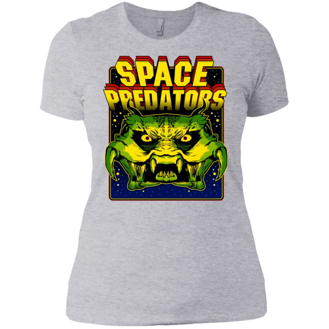 T-Shirts Heather Grey / X-Small Space Predator Women's Premium T-Shirt
