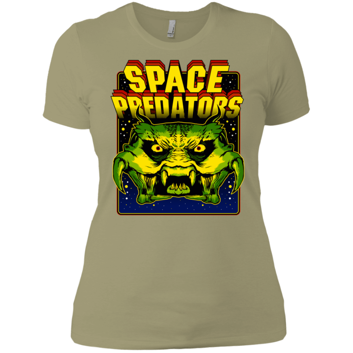 T-Shirts Light Olive / X-Small Space Predator Women's Premium T-Shirt