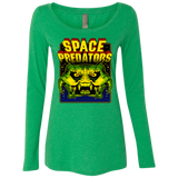 T-Shirts Envy / S Space Predator Women's Triblend Long Sleeve Shirt