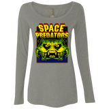 T-Shirts Venetian Grey / S Space Predator Women's Triblend Long Sleeve Shirt