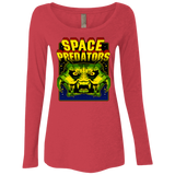 T-Shirts Vintage Red / S Space Predator Women's Triblend Long Sleeve Shirt
