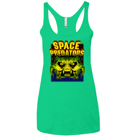 T-Shirts Envy / X-Small Space Predator Women's Triblend Racerback Tank