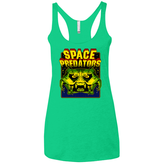 T-Shirts Envy / X-Small Space Predator Women's Triblend Racerback Tank