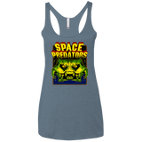 T-Shirts Indigo / X-Small Space Predator Women's Triblend Racerback Tank