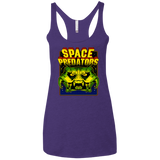 T-Shirts Purple Rush / X-Small Space Predator Women's Triblend Racerback Tank