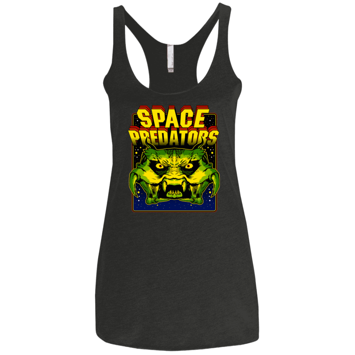 T-Shirts Vintage Black / X-Small Space Predator Women's Triblend Racerback Tank