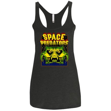 T-Shirts Vintage Black / X-Small Space Predator Women's Triblend Racerback Tank